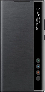 Smart Clear View Cover для Samsung Note20 Ultra (черный)